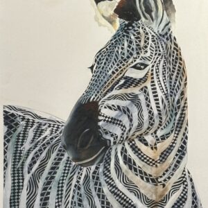 Zebra — Three-Quarter Portrait