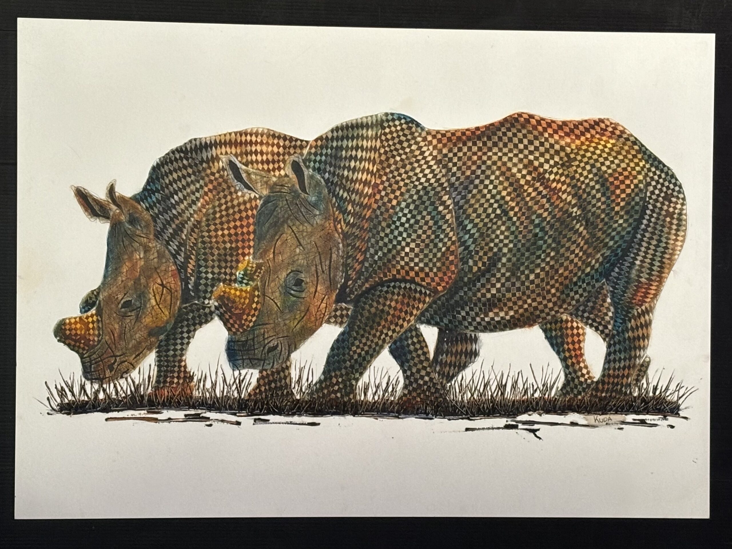 Rhinoceros Pair