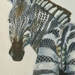 Zebra — Head-Turned Portrait