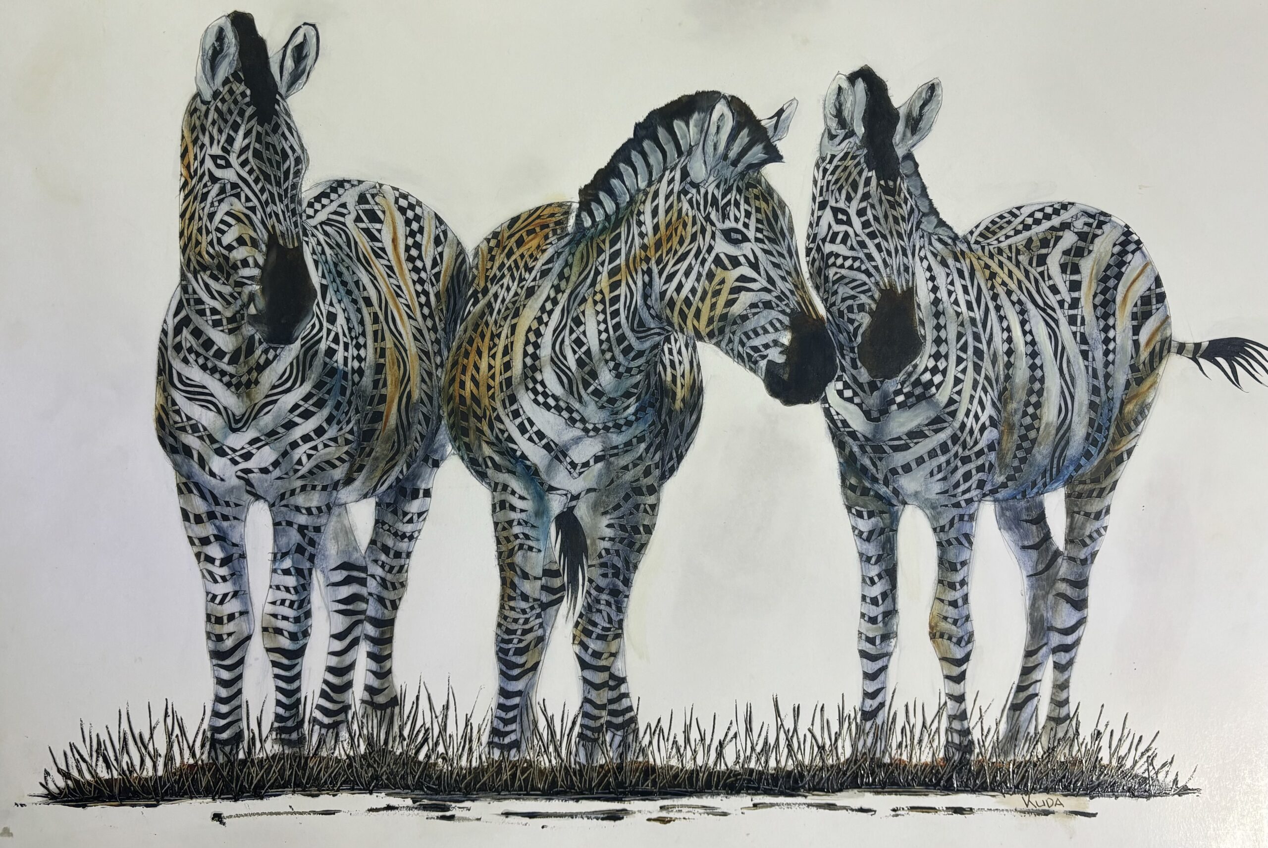Three Zebras